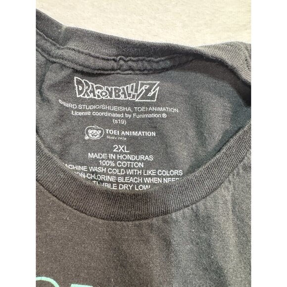 DBZ Dragon Ball Z Son Goku Graphic T-Shirt Men's Size 2XL Black Cotton Shirt NWT - Picture 5 of 8
